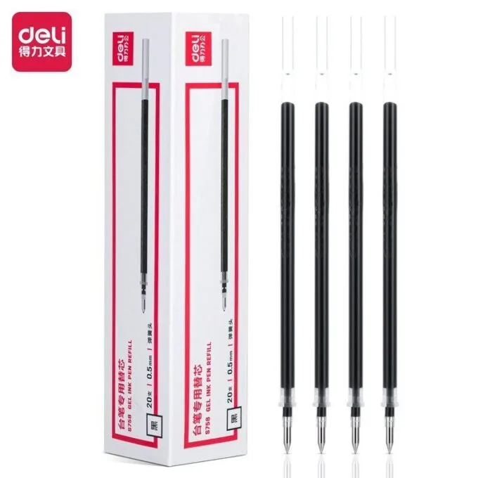 DELI PEN REFILL BULLET TIP 0.5MM BLACK FOR E6797 — image 1