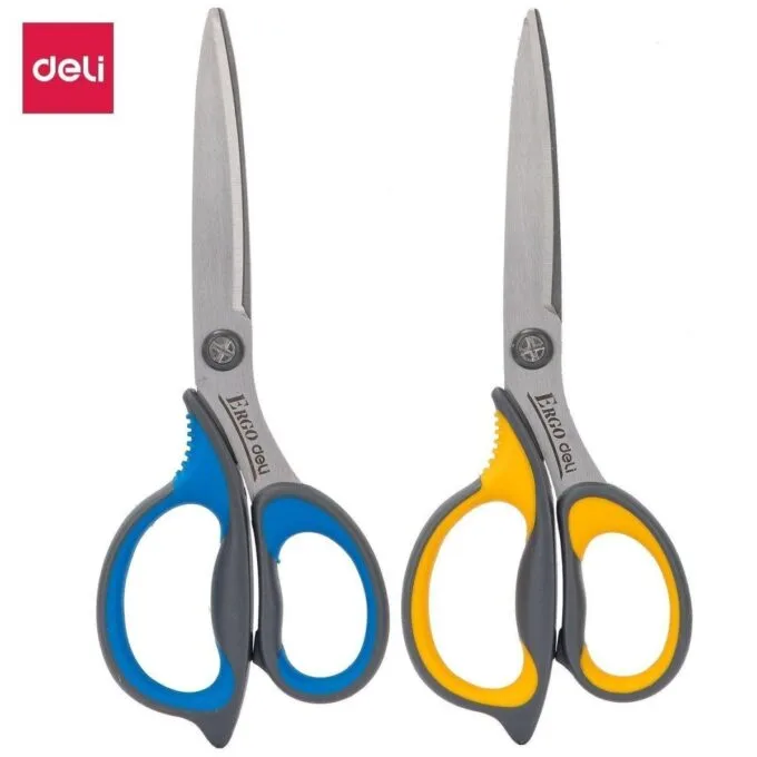 DELI PP+TPE STAINLESS STEEL SOFT-TOUCH SCISSORS 210MM — image 1