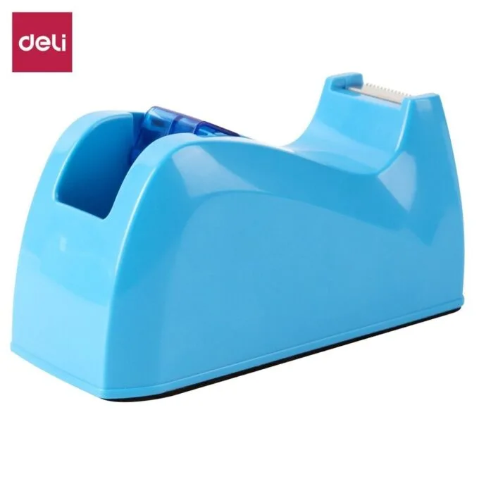 DELI TAPE DISPENSER MEDIUM BLUE — image 1
