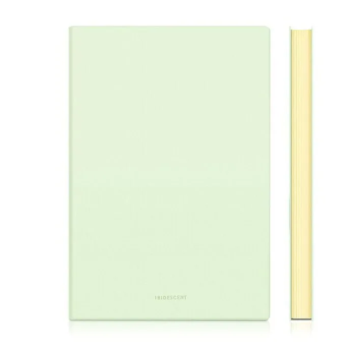 DELI LEATHER COVER SQUARED NOTEBOOK A5 96 SHEETS - GREEN — image 1