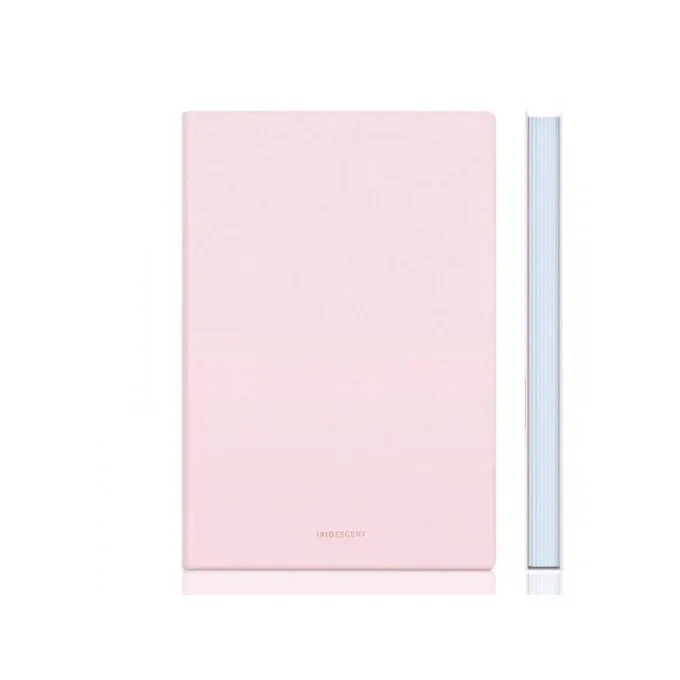 DELI LEATHER COVER SQUARED NOTEBOOK A5 96 SHEETS - PINK — image 1