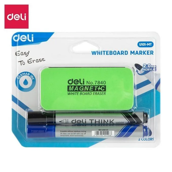 DELI WHITEBOARD MARKERS SET ASST BLISTER — image 1