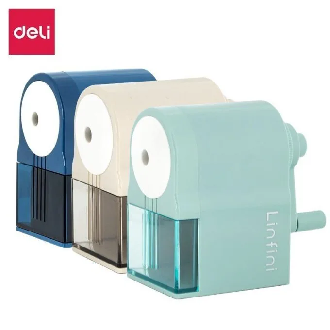 DELI MECHANICAL ROTARY PENCIL SHARPENER 8MM ASSORTED — image 1