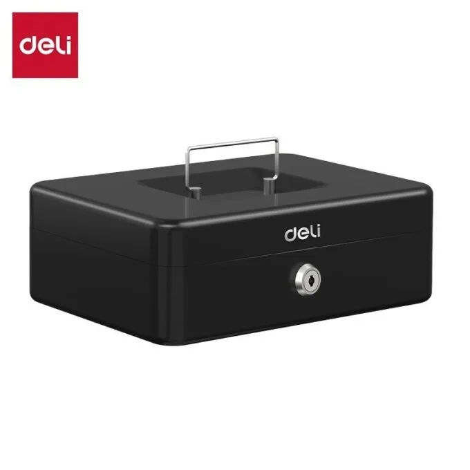 DELI CASH BOX 8.5X25X18CM BLACK — image 1