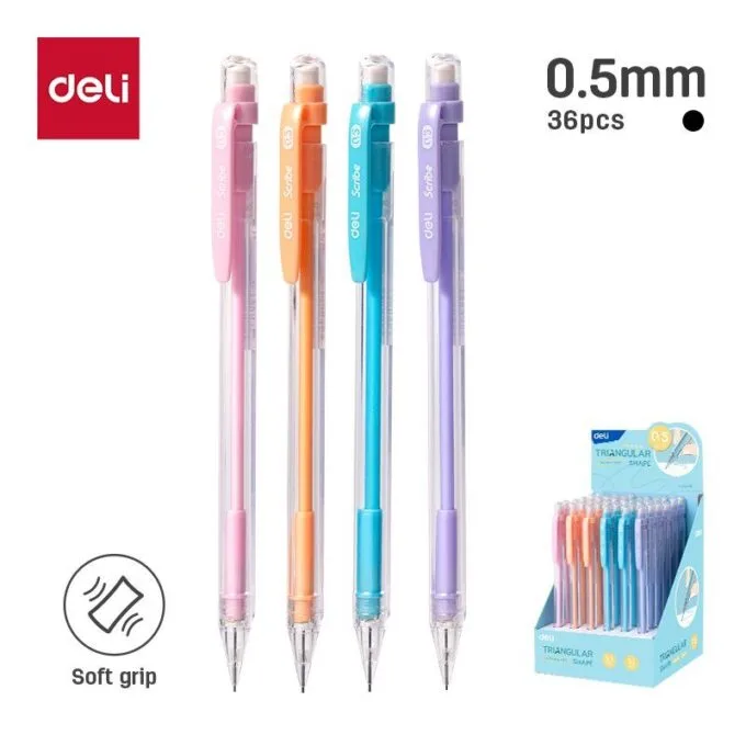 DELI MECHANICAL PENCIL 0.5MM 36 PCS DISPLAY — image 1