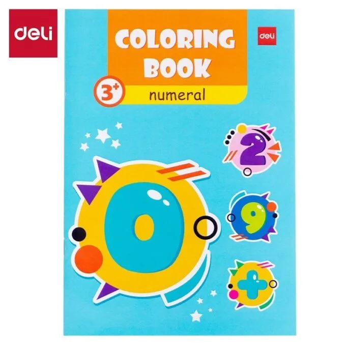 DELI COLOURING BOOK ASSORTED 210X148MM 8 SHEETS — image 1