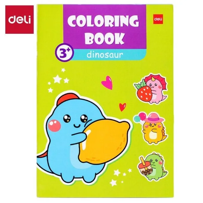 DELI COLOURING BOOK ASSORTED 210X297MM 8 SHEETS — image 1
