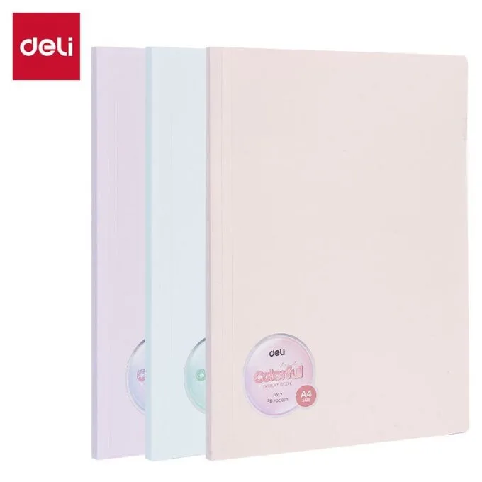 DELI DISPLAY BOOK A4 30P 3C ASSORTED — image 1