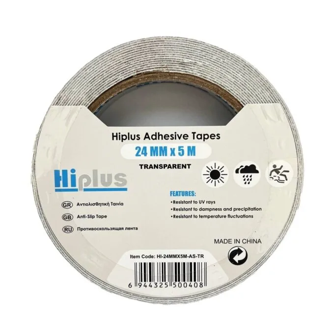 HIPLUS ANTI SLIP TAPE 24MMX5M TRANSPARENT — image 1