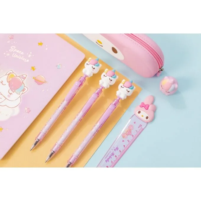 SQUISHY GEL INK ROLLER - BLUE - FINE TIP (0.5MM) UNICORN DESIGN 36PCS DISPLAY — image 1