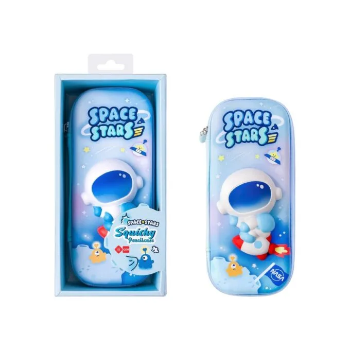 SQUISHY PENCIL CASE ASTRONAUT DESIGN — image 1