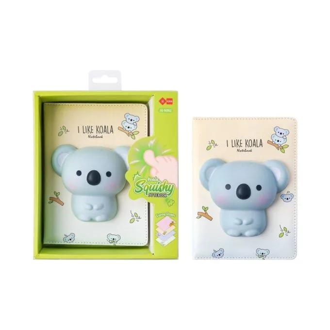 SQUISHY NOTEBOOK 128 SHEETS KOALA DESIGN — image 1