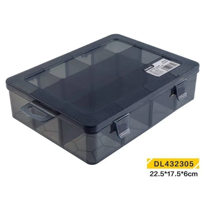 DELI STORAGE BOX 225X175X60MM BLACK — image 1