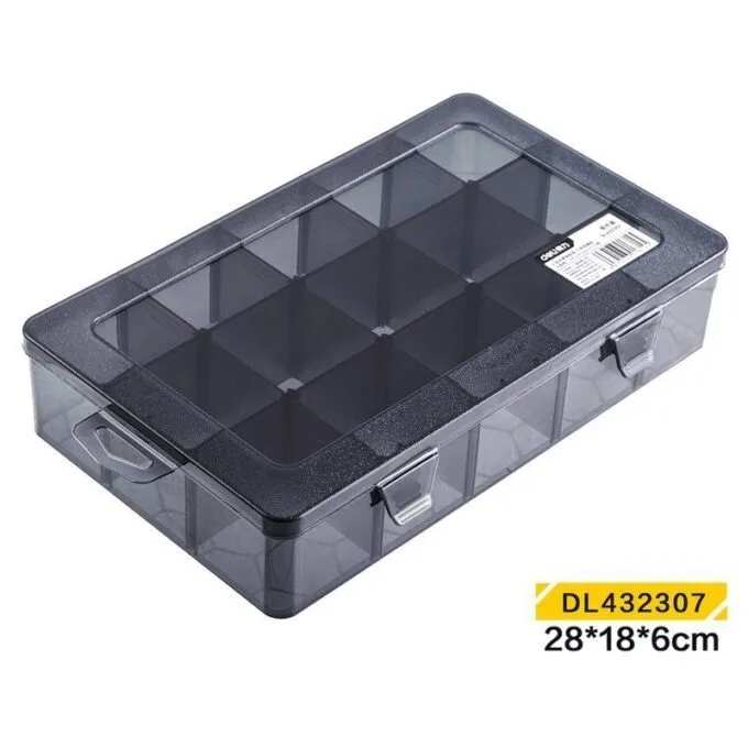 DELI STORAGE BOX 280X180X60MM BLACK — image 1