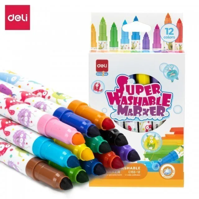 DELI JUMBO 12 MAXI NIB MARKERS BOX — image 1