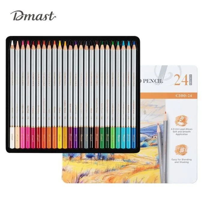 DELI DMAST COLOUR PENCIL BOX 24 PCS — image 1