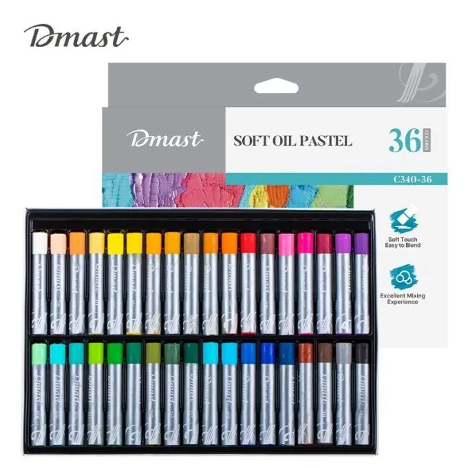 DELI DMAST SOFT OIL PASTEL 36 COLOURS — image 1