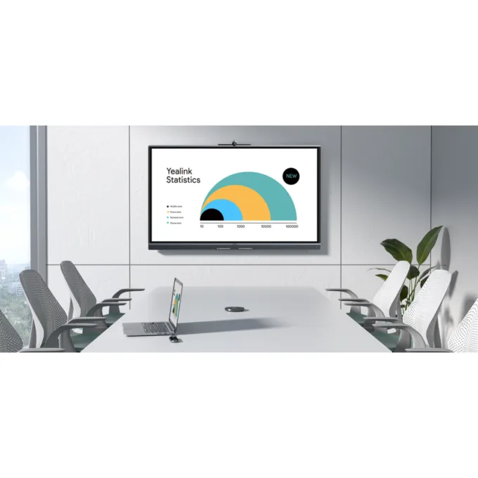 Yealink Interactive Display MeetingBoard C 75" 4K Android 15 GooglePlay BYOM Video Conferencing 50MP AI Camera 8-Mic Array MB75C-EDLA — image 7