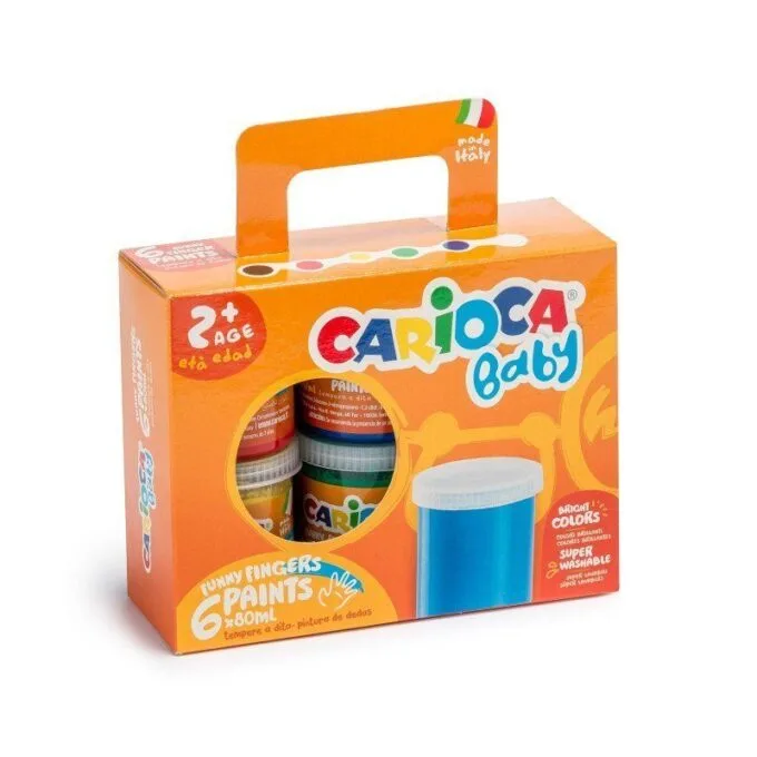 CARIOCA BABY FINGER PAINT BOX OF 6 PCS — image 1
