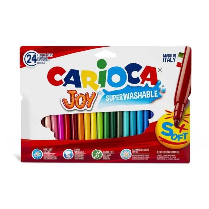 CARIOCA JOY 24 PCS FINE NIB MARKERS WALLET — image 1