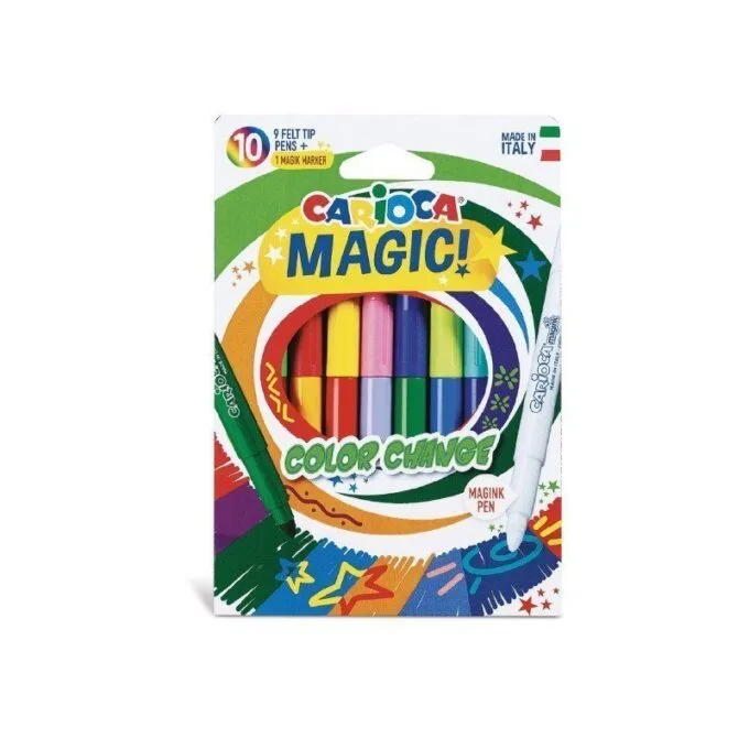 CARIOCA MAGIC MARKERS BOX 10 PCS FELT TIP — image 1