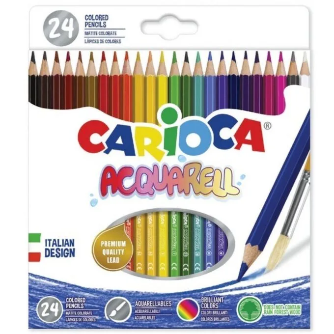 CARIOCA AQUARELL COLOUR PENCILS 24 PCS — image 1