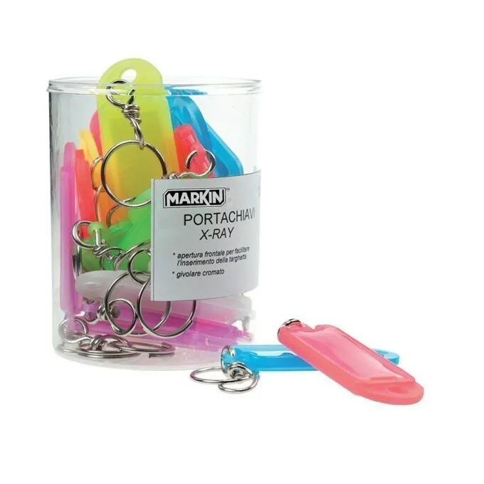 MARKIN KEY RINGS WITH LABELS 12 PCS BOX — image 1