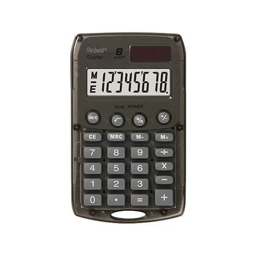 REBELL HANDY CALCULATOR STARLET 8 DIGIT BLACK — image 1