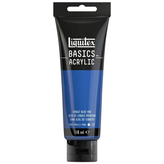 LQX BASICS ACRYLIC COLOUR 118ML COBALT BLUE HUE ROW — image 1