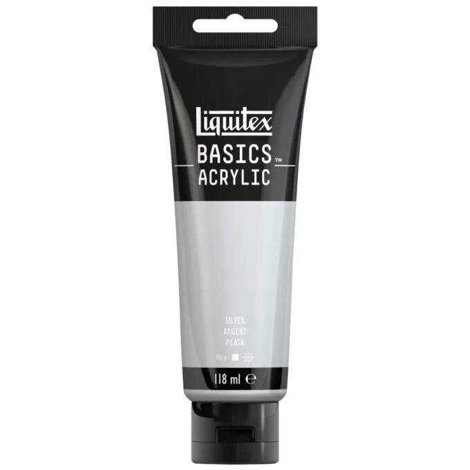 LQX BASICS ACRYLIC COLOUR 118ML SILVER ROW — image 1
