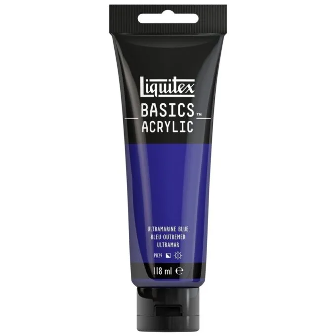 LQX BASICS ACRYLIC COLOUR 118ML ULTRAMARINE BLUE ROW — image 1