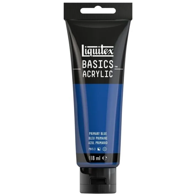 LQX BASICS ACRYLIC COLOUR 118ML PRIMARY BLUE ROW — image 1