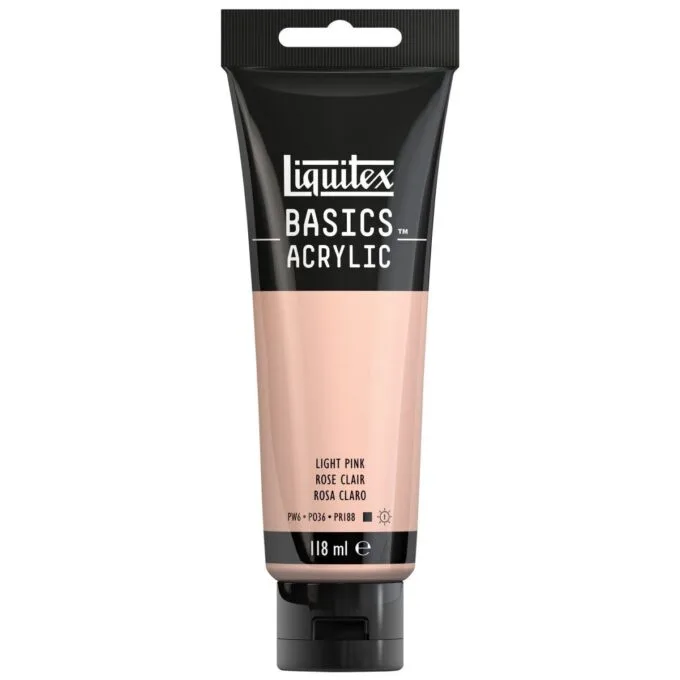 LQX BASICS ACRYLIC COLOUR 118ML LIGHT PINK ROW — image 1