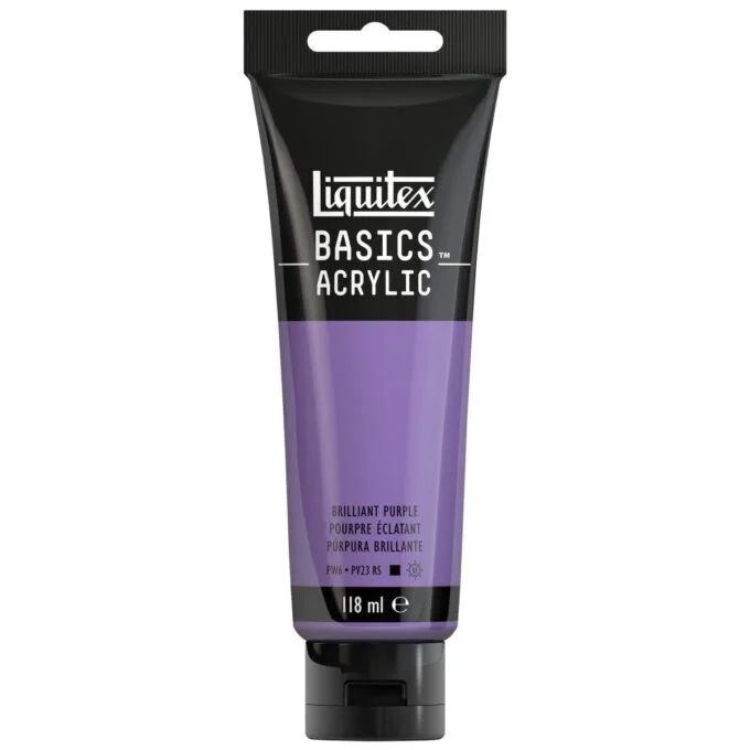 LQX BASICS ACRYLIC COLOUR 118ML PURPLE BRILLIANT ROW — image 1