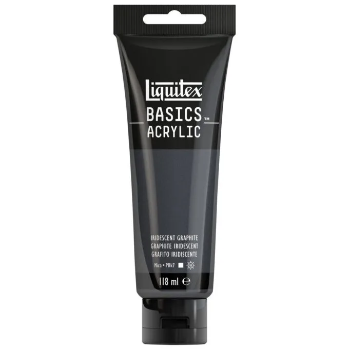 LQX BASICS ACRYLIC COLOUR 118ML IRIDESCENT GRAPHITE ROW — image 1