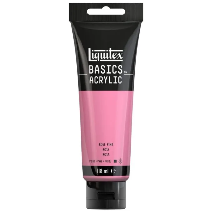 LQX BASICS ACRYLIC COLOUR 118ML ROSE PINK ROW — image 1