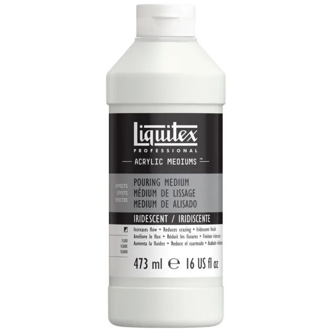 LQX ACRYLIC ADDITIVE 473ML BTL IRIDESCENT POURING MEDIUM ROW — image 1