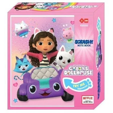 GABBY CAR SQUISHY NOTEBOOK MINI SIZE 96 SHEETS 123*47*127MM — image 1