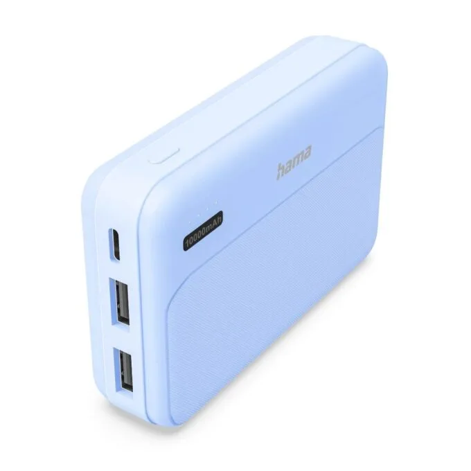 Hama Power Pack Pocket 10 10000 mAh 2X USB-A blue — image 1