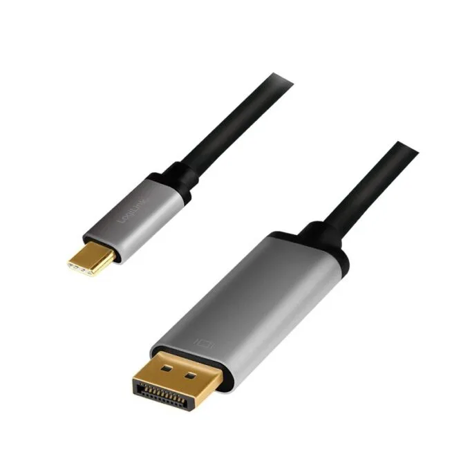 LogiLink USB-C - DisplayPort 1.8m gold plated tips — image 1