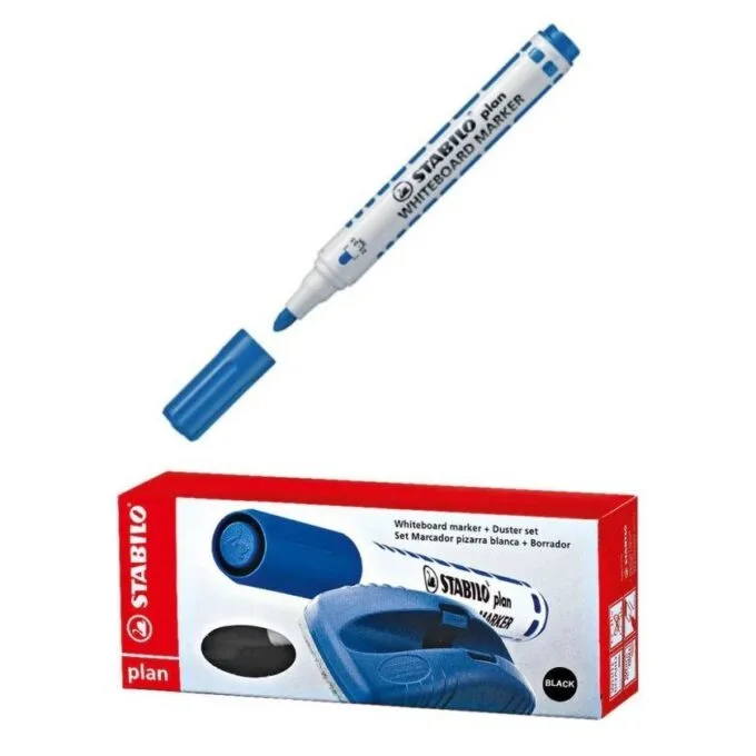 STABILO PLAN 64 BLUE WITH DUSTER — image 1