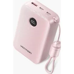 Vention 20000mAh 2 x USB-C 1x USB-A z wyświetlaczem 22.5W różowy
