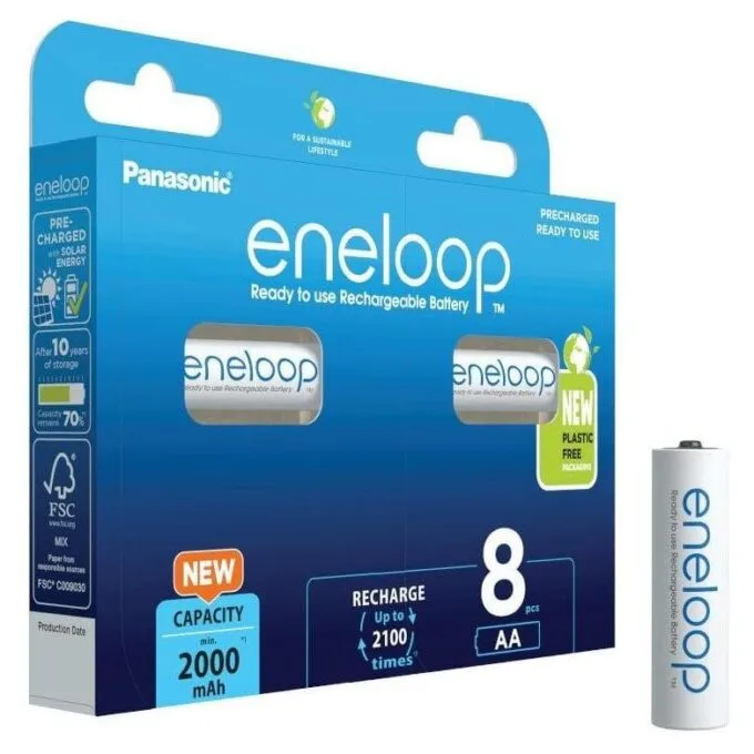 Panasonic Eneloop AA 2000mAh 8 pcs — image 1