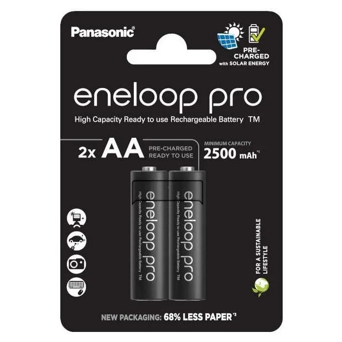 Panasonic Eneloop PRO AA 2500mAh 2 pcs — image 1