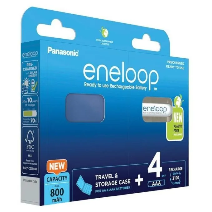 Panasonic Eneloop AAA 800mAh 4 pcs + box — image 1