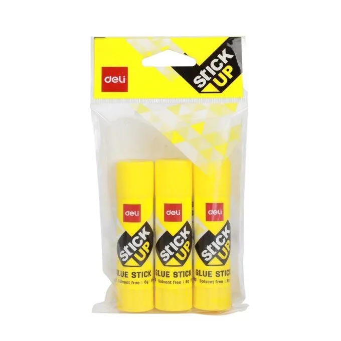 DELI STRONG ADHESIVE PVP GLUE STICK BLISTER 3X8G — image 1