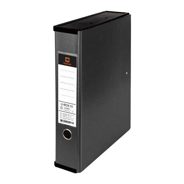 ELFEN BOX FILE FCP WITH CLIP BLACK (CLOSED) — image 1