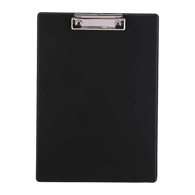 DATAZONE PVC FCP CLIP BOARD-SINGLE BOARD BLACK — image 1