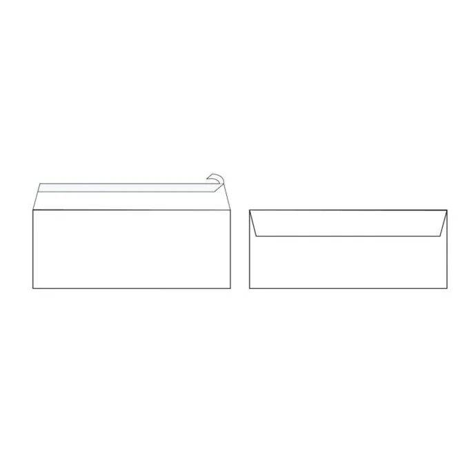 GOLDEN PRIME - WHITE ENV. P & S 110X220MM 90GSM - 50 PCS PACK — image 1