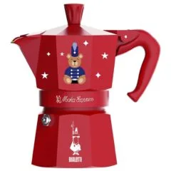 Bialetti Moka Express 3tz (150 ml) Joyful Christmas red